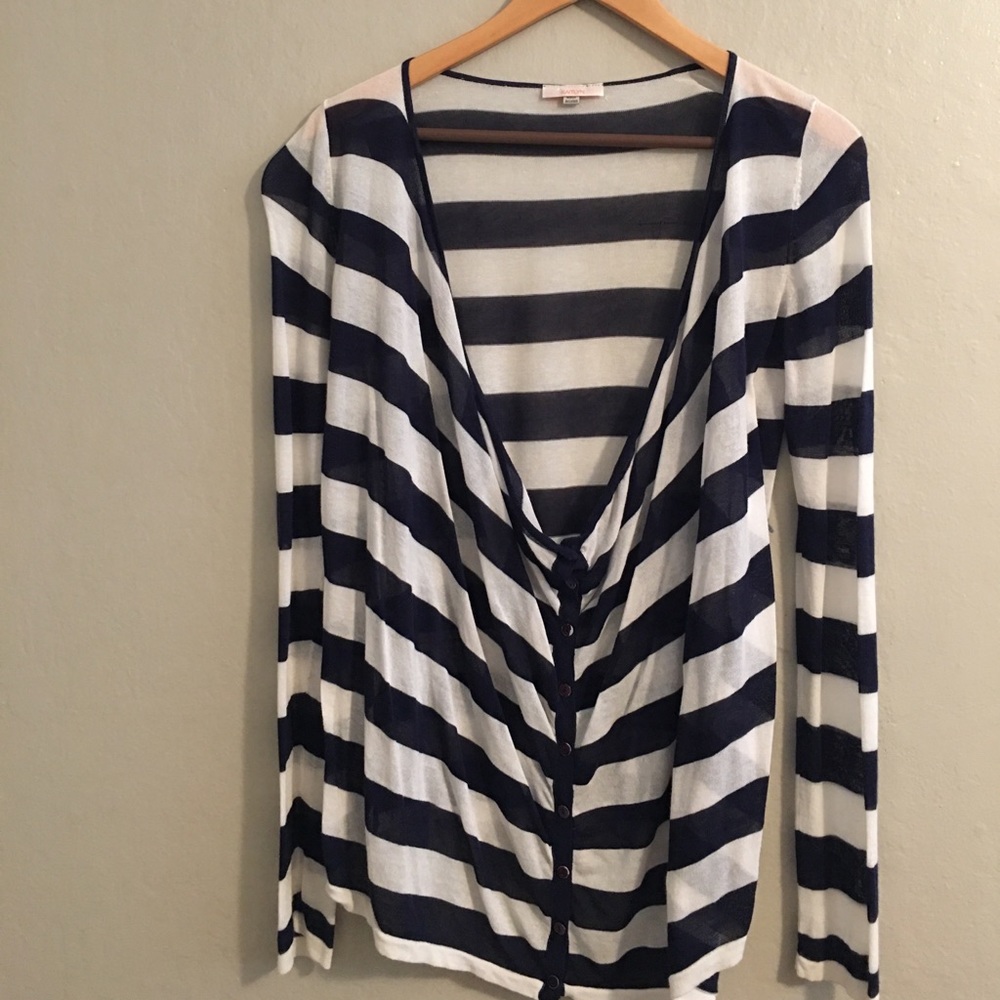Blue & white stripped shirt